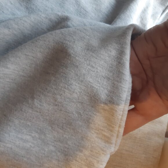 Gap Cowl-Neck Swing Sweatshirt Dress Heather Grey Pockets M - Picture 6 of 6